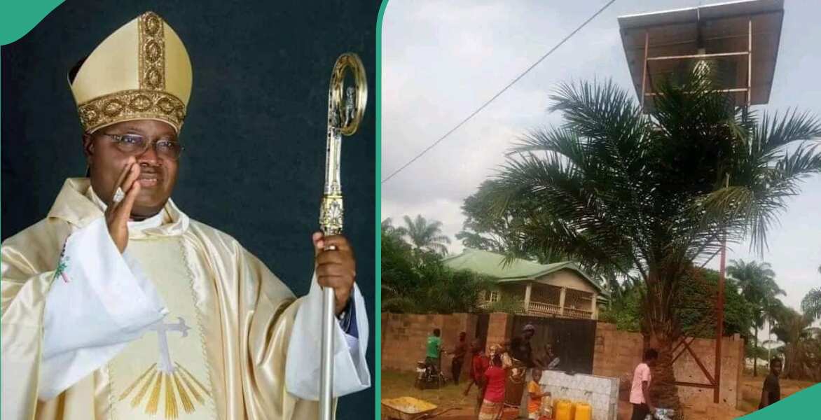 Jubilation as Catholic Priest Installs Solar-Powered Boreholes in 9 Imo Villages, Photos Emerge
