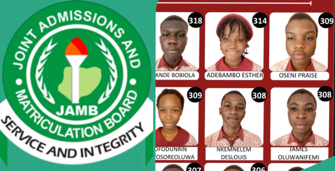 JAMB 2024: 10 Brainy Students of Same Lagos School Score 303 and above in UTME, Photos Emerge