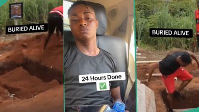 After Burying Himself for 24 Hours, Nigerian Man, Young C, Breaks Silence in New Video