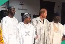 Kaduna Governor Gifts Prince Harry Traditional Hausa Attire During Royal Visit, Video Emerges