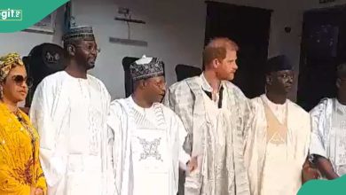 Kaduna Governor Gifts Prince Harry Traditional Hausa Attire During Royal Visit, Video Emerges