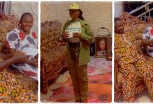 University Graduate Takes Her First NYSC Allowance to Her Parents, Receives Huge Blessings From Them