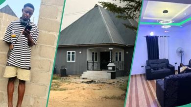 Young Millionaire Builds House with Cement Blocks, Furnishes Interior, Uses High Roof