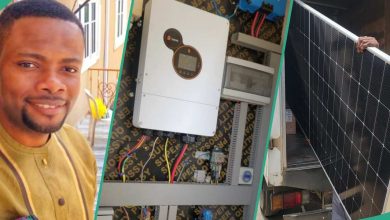Electricity Tariff: Man Installs Solar in his House, Leaves NEPA, Shows off Batteries, Inverter