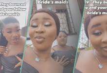 Bridesmaids Bounced Out From Church Wedding Over Their Outfits, Many React: "It's Proper Discipline"