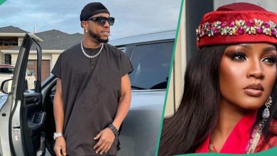 Charles Okocha and Omotola Jalade Link Up Abroad, Fans React: "This Guy Gives Me Joy"