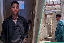 "Side Hustle Activated": Reekado Banks Says, Inspects His 16 Units of Building, Video Goes Viral
