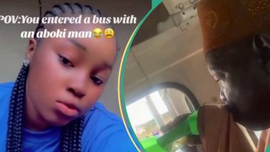 Nigerian Lady Who Sat Close to 'Aboki' Man Inside Bus Captures His Rare Act on Camera, Leaks Video