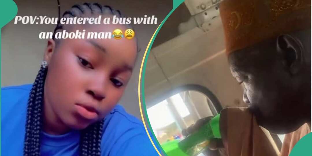 Nigerian Lady Who Sat Close to 'Aboki' Man Inside Bus Captures His Rare Act on Camera, Leaks Video