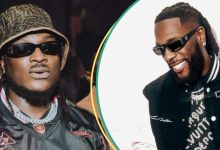 Burna Boy, Peruzzi Meet in Public, Video of Their Interaction Causes Stir: “He Dare Not Make Mouth”