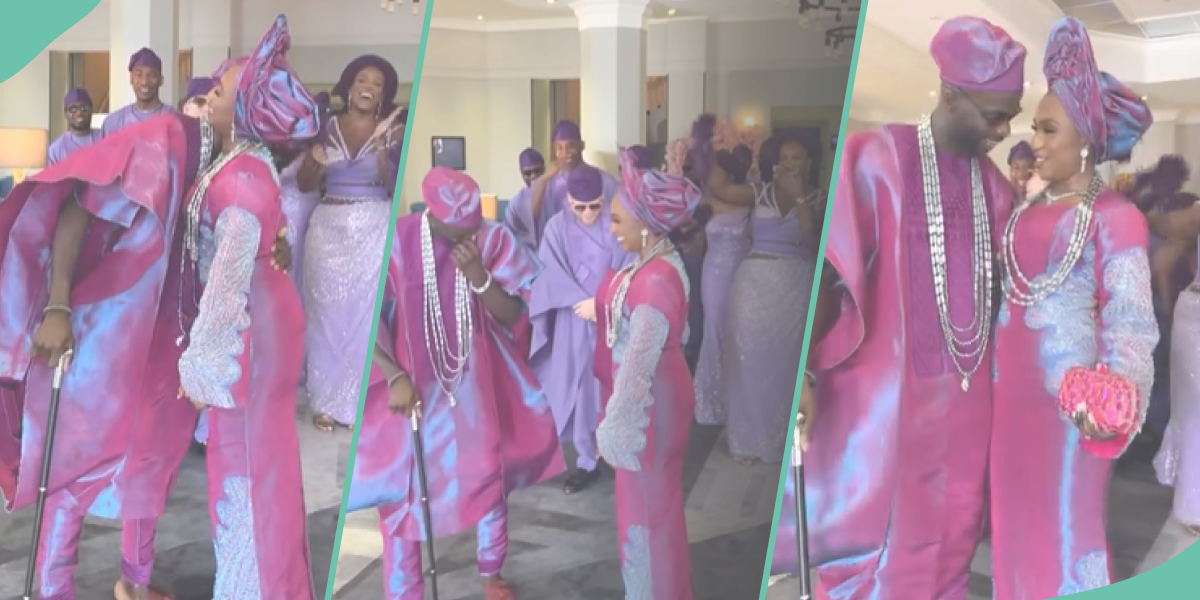 Couple Dazzles Netizens With Glamorous Trad Outfits, Unveiling By Groomsmen and Bridesmaids