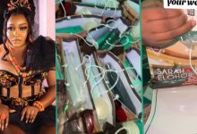 'Tears' as Bride's Souvenirs Land in Nigeria 3 Weeks after Her Wedding, Video Makes People Emotional