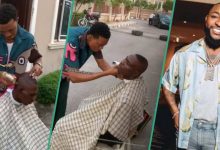 Nigerian Barber Makes Desperate Move to Get Davido's Attention, Video Goes Viral Online