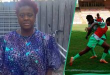 “I Still Got It”: Former Super Falcons Player Raises Ball in High Heels, Controls It with Accuracy