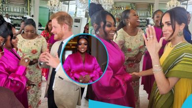Jackie Appiah Shares Stunning Photos Of The Iconic Dress She Wore To Meet Meghan Markle In Nigeria