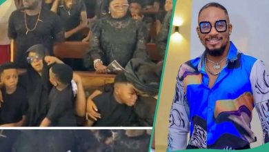 “This Is Heartbreaking”: Moment Junior Pope’s 1st Son Broke Down in Tears During Funeral Goes Viral