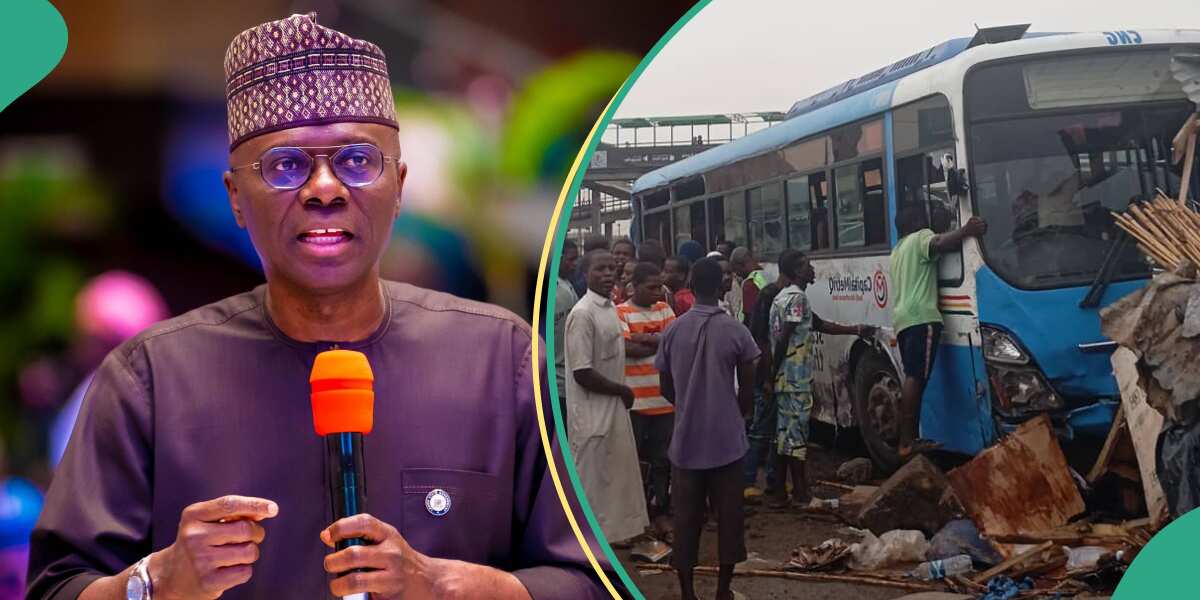 BREAKING: Tragedy as Truck Rams Into BRT Bus on Lagos-Ibadan Expressway