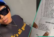 Nigerian Lady from Rivers State Displays Heavy Bride Price List Given to Suitor, Video Trends