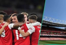 Premier League Champions: Arsenal Rehearses as Cup Winners Ahead of Crucial Match Against Everton