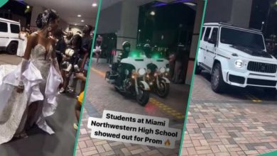 Drama as Luxurious Convoy and Power Bikes Escort Graduating Students to School on Prom Day