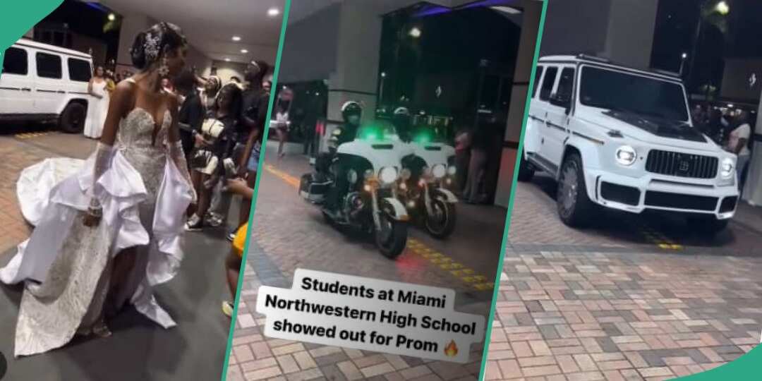 Drama as Luxurious Convoy and Power Bikes Escort Graduating Students to School on Prom Day