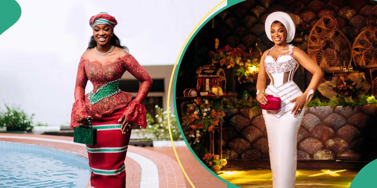 Bride Rocks 8 Sophisticated Dresses for Wedding, Many Doubt Their Prices: "Una Dey Pick Money?"