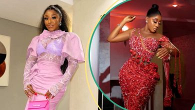 Ini Edo Leaves Fashionistas Wowed Over Her Mini Skirt and Crop Top With Stylish Hairstyle: "Hottie"