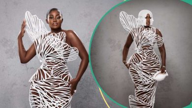 Designer Recreates Actress Nana Addo's 3D White Dress, Netizens Drag Her: "Dey Have Started O"