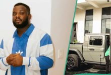 Sabinus spotted in Port Harcourt with Heavy-duty N70m Truck, Fans drool : "Man So Rich on Low"