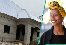 Nigerian Lady Building House with Husband, Celebrates Progress and Achievement