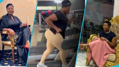 Actress Portia Asare Flaunts Big Curves in Tight Gym Outfit As She Runs On Treadmill: "No Slim Tea"