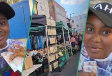 Lady Backs Baby to UK Market, Oyinbo Gives her British Pounds as Motherhood Reward