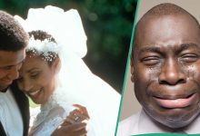 Nigerian Father Emotional as Daughter and Husband Receive Final Blessing at Wedding