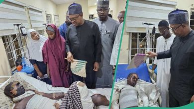 Emotional Photos as Peter Obi Visits Victims of Kano Mosque Attack