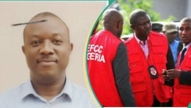 EFCC Shares Photo of Bank Manager Sentenced to 121 Years in Prison for Stealing N112 Million