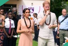 Prince Harry, Meghan Markle Arrives in Nigeria, Step Out for First Outing, Video, Photos Emerge