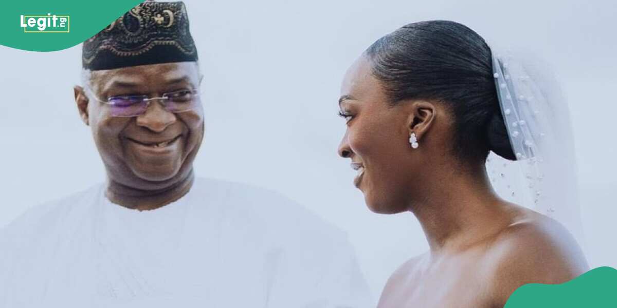 "Golden Moment": Former Lagos Governor Fashola Emotional as He Marries Off Daughter