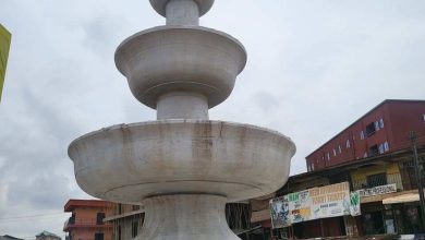 Desecrating the newly constructed Ochanja Water Fountain In Onitsha