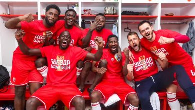 Peter Olayinka celebrates first championship in style