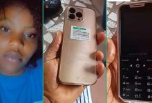 Lady Appreciates Her Father, Flaunts Gift From Him After Asking Him to Buy Her an iPhone