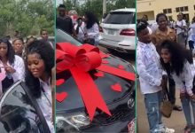 Students Go Wild in Ekiti State University As Man Buys His Girlfriend Car on Her Sign Out Day