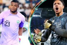Nigeria vs South Africa: Nigerians Advise Finidi on Choice Goalkeeper Between Nwabali, Okoye