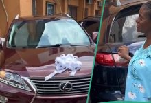 Nigerian Husband Gifts Wife with Car Gift After Childbirth