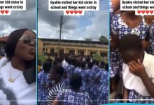 Gyakie Visits Kid Sister at St Roses Senior High School, Students Swarm Around Her in Video