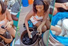Man Who Never Planned to Buy Fufu Gets Attracted by Seller's Beauty, Video Trends Online