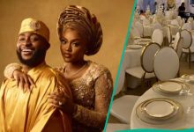 Chivido: Decor of Davido’s Wedding Venue Stirs Mixed Feelings: “Moses Bliss Do Pass This One”