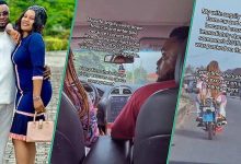Nigerian Woman Angrily Jumps Down from Car after Husband Corrected Her Driving Style, Video Trends