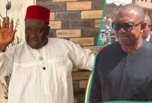 Mr Ibu Burial: “Irreplaceable Loss”, Obi Joins Other Mourners as Late Nollywood Actor Journeys Home