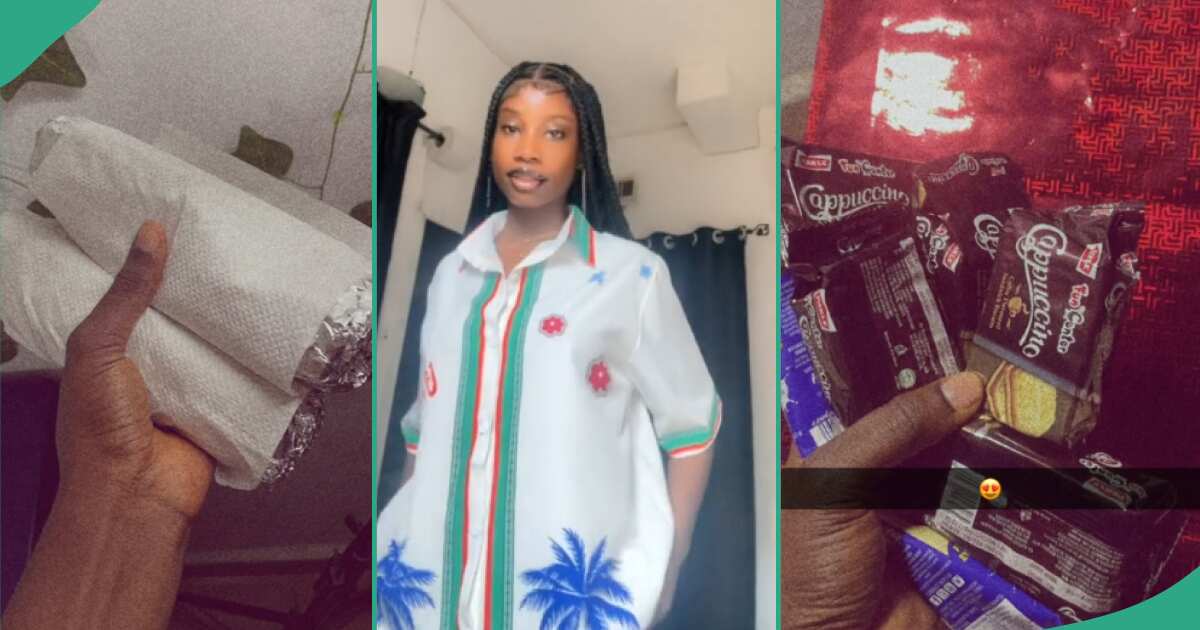 Nigerian Lady Displays Massive Gift Items Her New Male Neighbour Gives Her, Video Generates Buzz