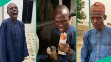 Nigerian Man Shouts, Laughs Loudly, After Tasting Sweet Food, Bears Testimony to Good Life